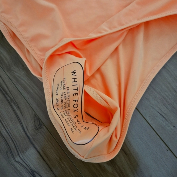 White Fox Swim One Piece Swimsuit Orange Medium - Picture 5 of 10